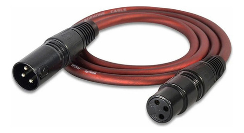 Cabo Extensor Microfone XLR Balanceado 5 Metros – Conectores Canon Macho para Fêmea, Ideal para Áudio Profissional, Estúdios, Palcos, Mesas de Som, Caixas Ativas e Equipamentos de Gravação