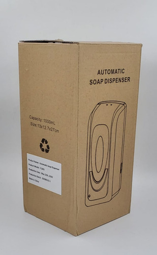 Imagen 2 de 4 de Dispensador Automático Alcohol Gel 1000ml