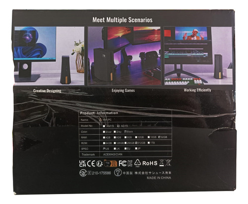 Mini Pc High Performance, Ace Magician, Ad15
