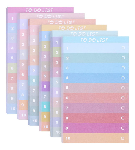 Bloc De Notas Multicolor O 6003, Planificador De Compras, 6