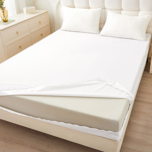 Protector De Colchón Impermeable Con Cierre De Seis Lados