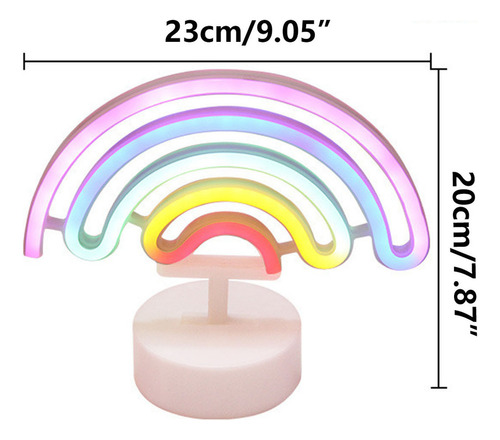 Lámpara Led De Neón Con Forma De Corazón Para Niña, Lámpara