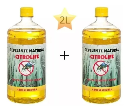 Óleo De Citronela P/ Tochas Lampiões Lamparina 2 L