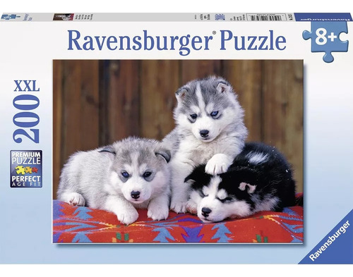 12823 Pequeños Huskies Rompecabezas Ravensburger 200 Pzs Xxl