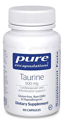 Encapsulaciones Puras - Taurina 500 Mg - Suplemento Hipoaler