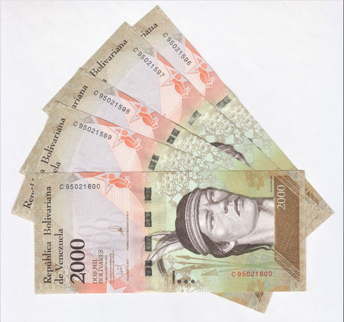 Billete Venezuela 2000 Bolivares 16 Agosto 2016 Unc (c85)