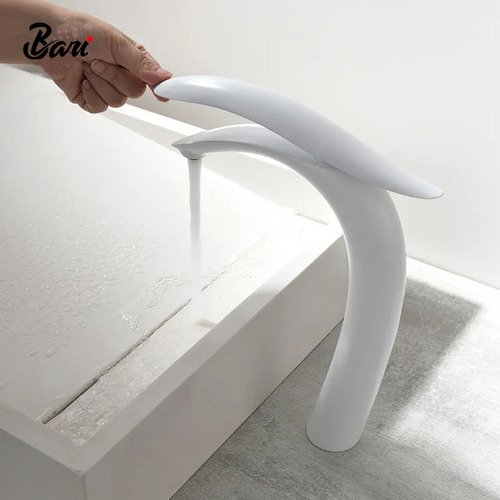 Griferia De Lavamano Draco 29 Cm White Marca Bari