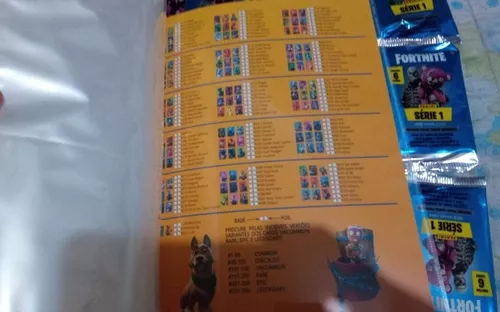 Panini Album Porta Cards Fortnite Vazio + 30 Envelopes