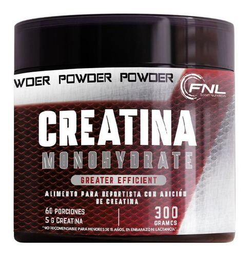 Creatina Monohidratada Fnl 300 Grs 60 Servicios. Fitness