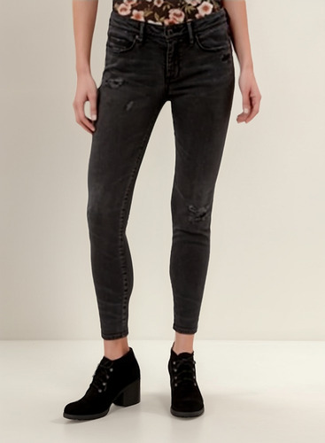 Jeans Ajustable Super Skinny Deslavado American Rag Talla 3