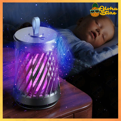 Lampara Mata Moscas Y Mosquitos Repelente Eléctrico Luz Uv Color Verde Oscuro