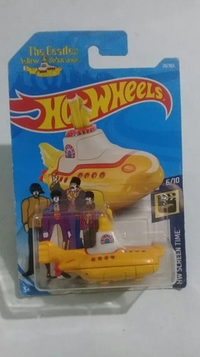 Hot Wheels The Beatles Yellow Submarine 26/365 Año Toy Car