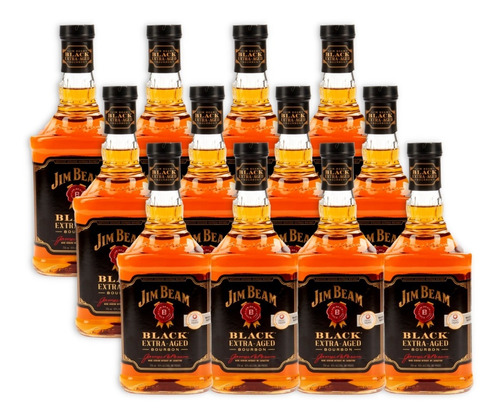 Whisky Jim Beam Black Bourbon Destilado X12u 750ml Importado