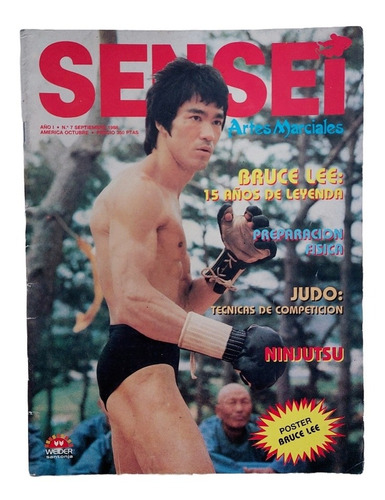 Revista Sensei Bruce Lee Poster Vintage Kung Fu 