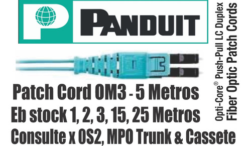 Panduit Patch Cord Fibra Om3 Lc Lc 5 Metros Stock 30 Unidads