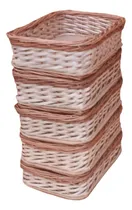 Comprar Pack X 5 Canastos De Mimbre Para Panadería De 25x35x8cm