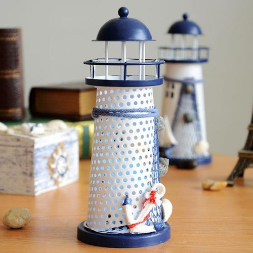 Faro Con Luces Led Estilo Mediterr?neo Para Decoraci?n