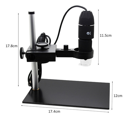 Microscopio Digital 1000x Magnification Usb Con 8 Led