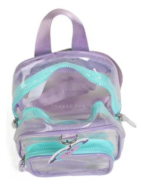 Mini Mochila Chimola Diseño Great Mood Transparente C