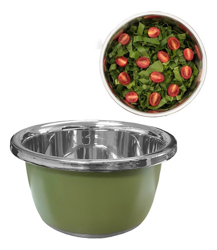 Bowl Metalico Ensaladera Posillo Bowl Ensalada Bowls 36cm