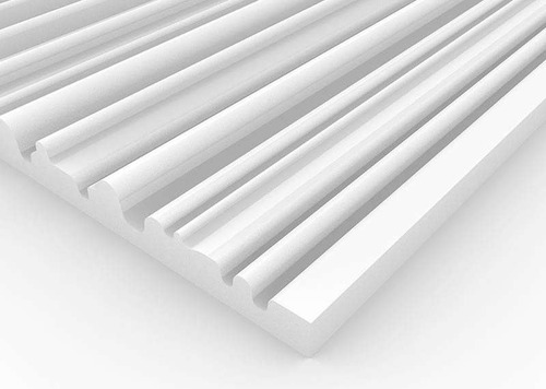 Imagen 1 de 6 de Panel Acústico Premium Blanco Ignifugo - Arabian 50mm