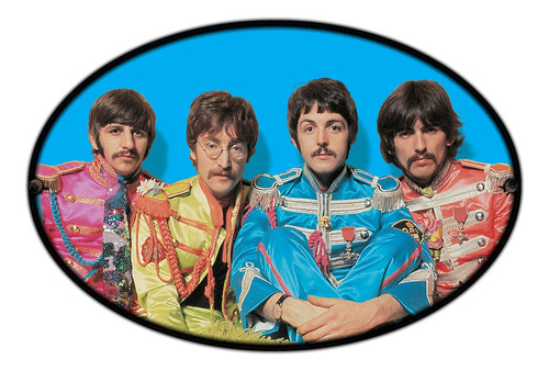 #62 - Cuadro Decorativo Vintage Rock - The Beatles No Chapa