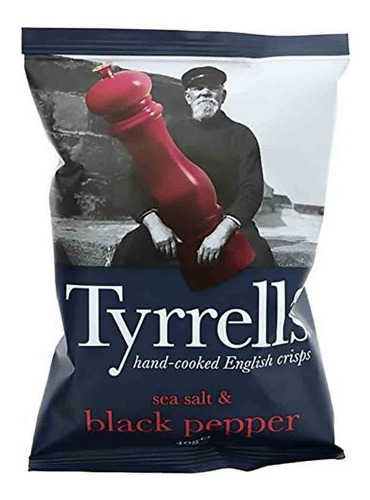 Imagem 1 de 1 de Batata Chips Pimenta Do Reino Black Pepper Tyrrells Gr 150