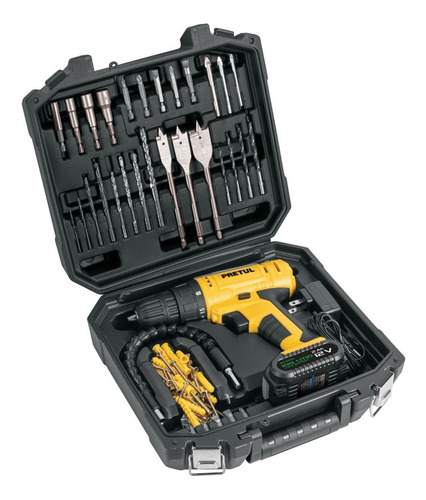Taladro Inalámbrico 3/8 12v Acc Y Estuche Pretul Tali-12pk2