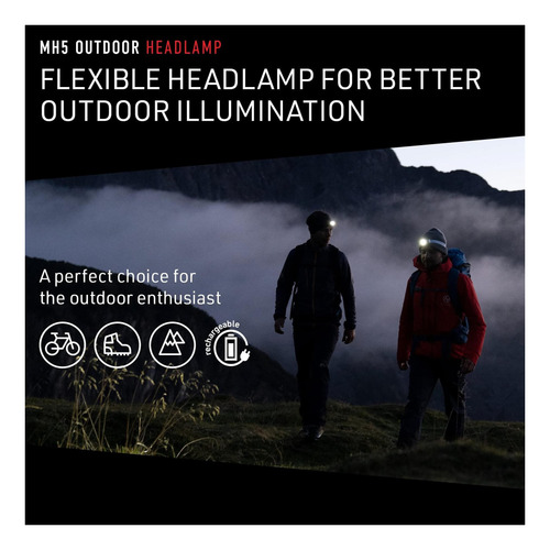 Ledlenser Mh5 Faros Para Exteriores Recargables, Sistema De