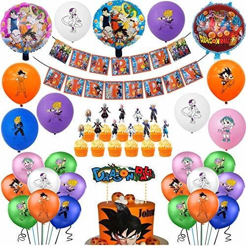 50 Piezas De Decoración De Fiesta De Dragon Ball Gt, Pancart