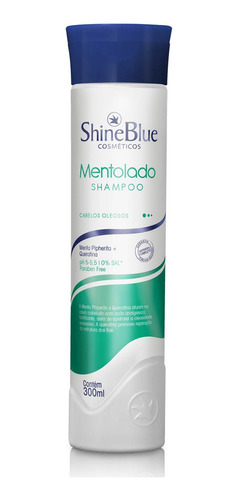 Imagem 1 de 1 de Shampoo Shine Blue Mentolado 300ml