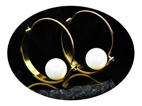 Aretes Pendientes Broqueles Oro 18k Mujer Elegante Estilo