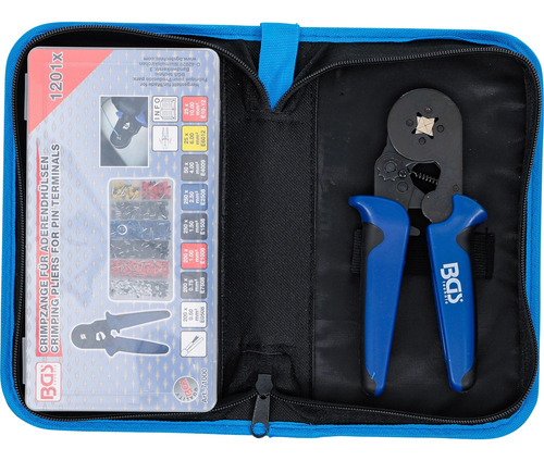 Kit Pinza Crimpadora / Ponchadora Con Terminales | Bgs 71000
