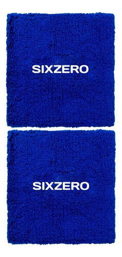 Muñequera Tenis Padel Sixzero Deportiva Algodon Simple X Par Color Azul Talle Unico