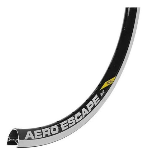 Kit 2 Aros 26 Aero Escape V-brake Preto 36f Bike Bicicleta Vzan