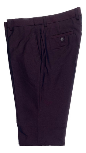 Traje Vestir Slim Fit Liso Otimo Hombre 008 Tinto Liso 36r