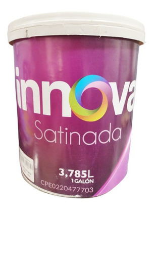 Imagen 1 de 2 de Pintura Caucho Satinada Blanco Ostra Innova Galon