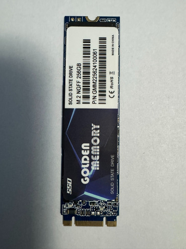 Disco Solido Golden Memory M.2 Ngff 256gb 2280 Sata Azul Oscuro