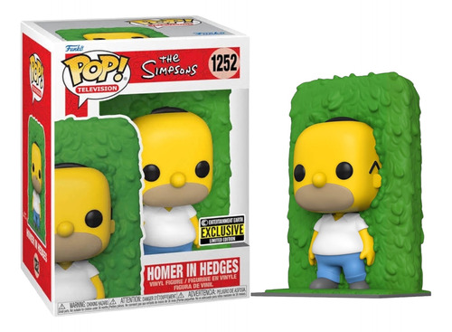 Funko Pop Homero En Arbusto #1252 Los Simpson Exclusivo Ee