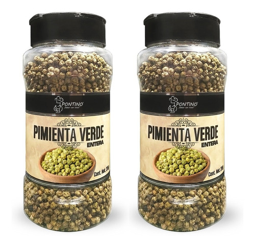 Pontino Pimienta Verde 205 Gramos 2 Piezas