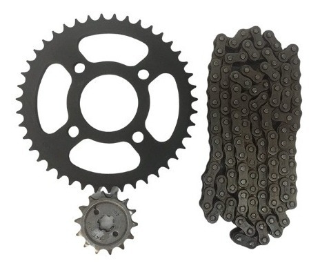 Imagen 6 de 8 de Kit De Sprocket Y Cadena Bajaj Original Para Discover 150 S