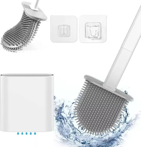 Cepillo Escobilla Silicona Para Baño Inodoro Limpieza Water 