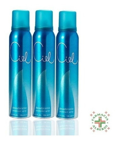 Ciel Celeste 123ml Aerosol X 3 Unidades