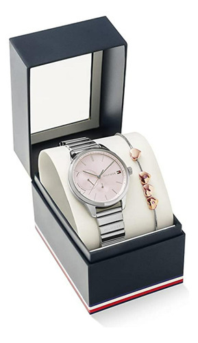 Set Reloj Tommy Hilfiger Dama Color Plateado 2770045 - S007