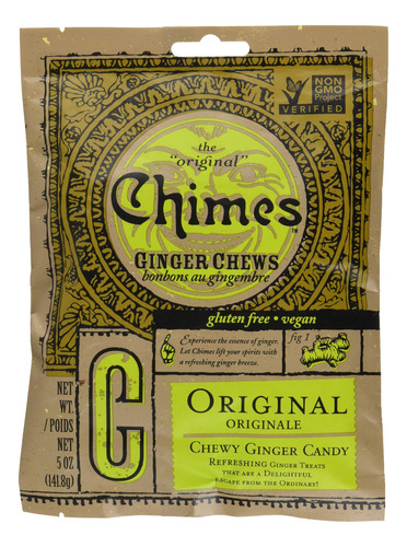 Chimes Ginger Chews, Original, 5 Onzas (paquete De 1)