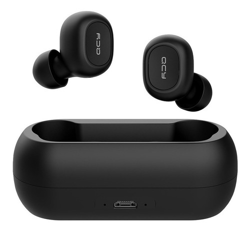 Auriculares In-ear Inalámbricos Qcy T1c Negro Buds Microfono