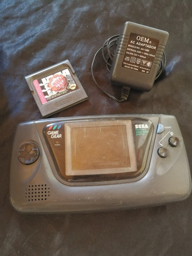 Cónsola Sega Game Gear + Juego Y Tranfo (cónsola A Revisar)