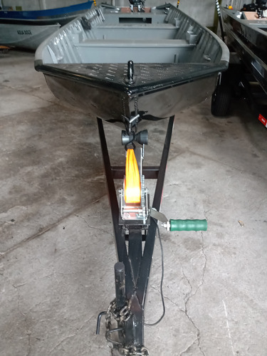 Barco 6m Aluminio Carreta Com Motor Hidea 15