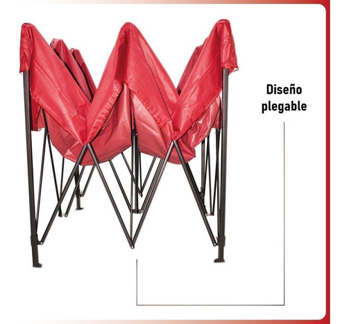 Imagen 2 de 10 de Toldo Plegable 2x2 Impermeable Retractil Araña Azul