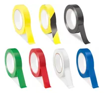 Comprar Pack 8 Cintas Adhesivas Vinil Marcaje Areas Pisos 18mm X33m
